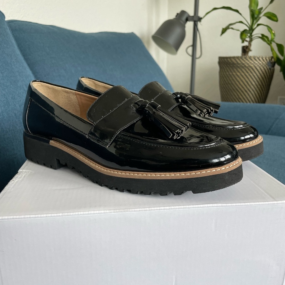 Franco Sarto Carolynn Lug Sole Loafers (size 8)